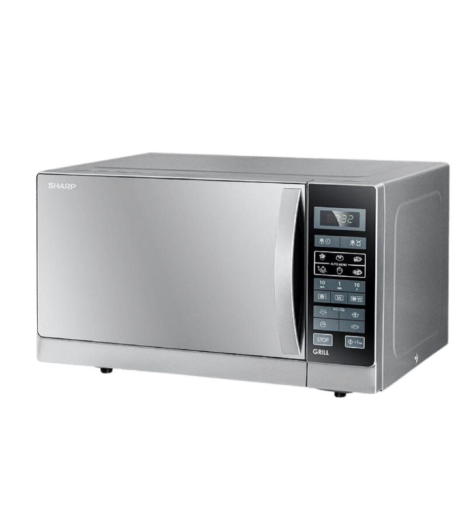 ميكروويف شارب 25 لتر بالشوايه سلفر R-750MR(S)