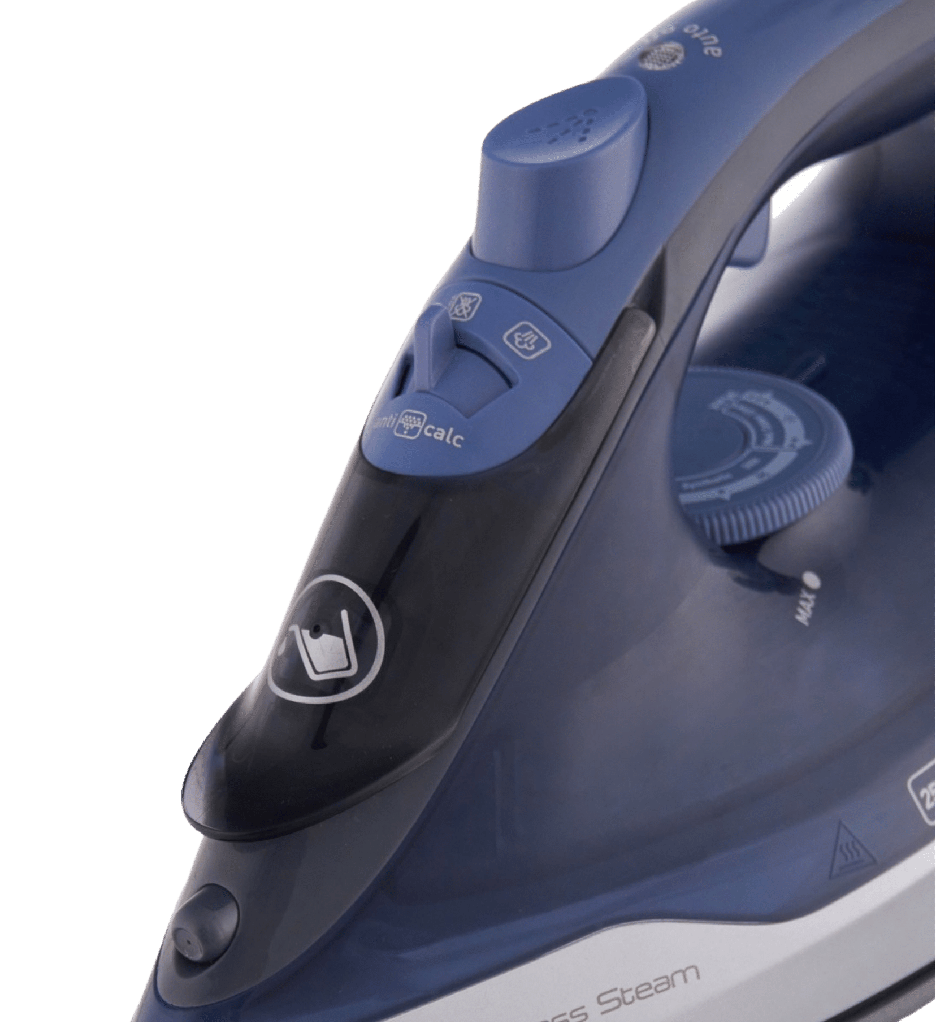 مكواه تيفال بخار 2500 وات ازرق/رمادي FV2868E2