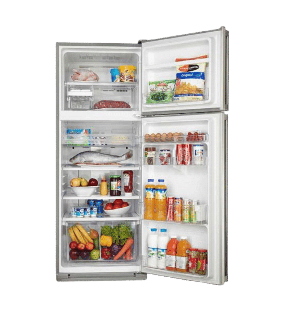 ثلاجه شارب 450 لتر 2 باب فلتر نانو ستانلس SJ-58C(ST)