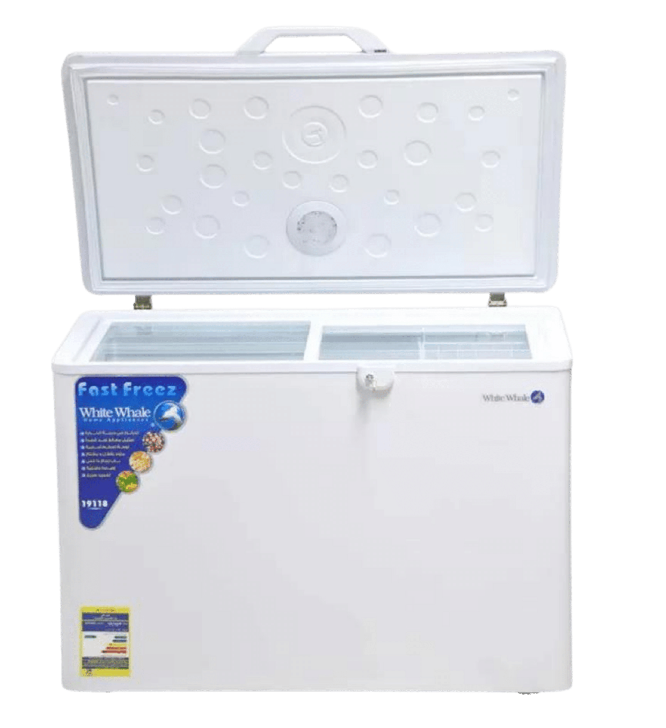فريزر وايت ويل افقي 295 لتر جرار ابيض بدون شاشه WCF-3350 C