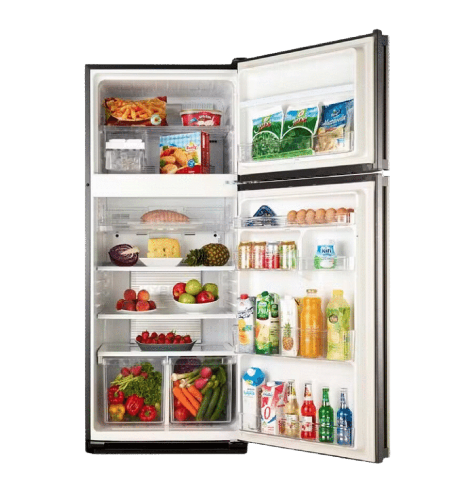 ثلاجه شارب 396 لتر 2 باب بلازما ديجيتال اسود SJ-PC48A(BK)