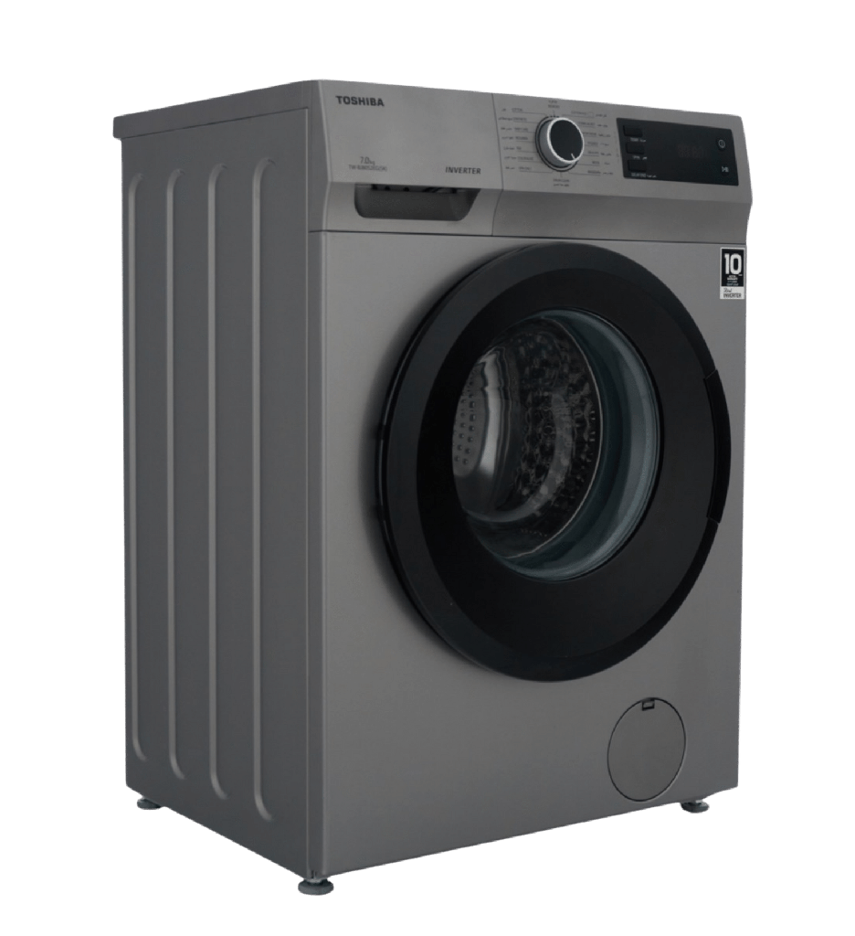 غساله توشيبا اتوماتيك 7ك 1200 لفه انفرتر فضي /ميديا TW-BJ80S2EG(SK)