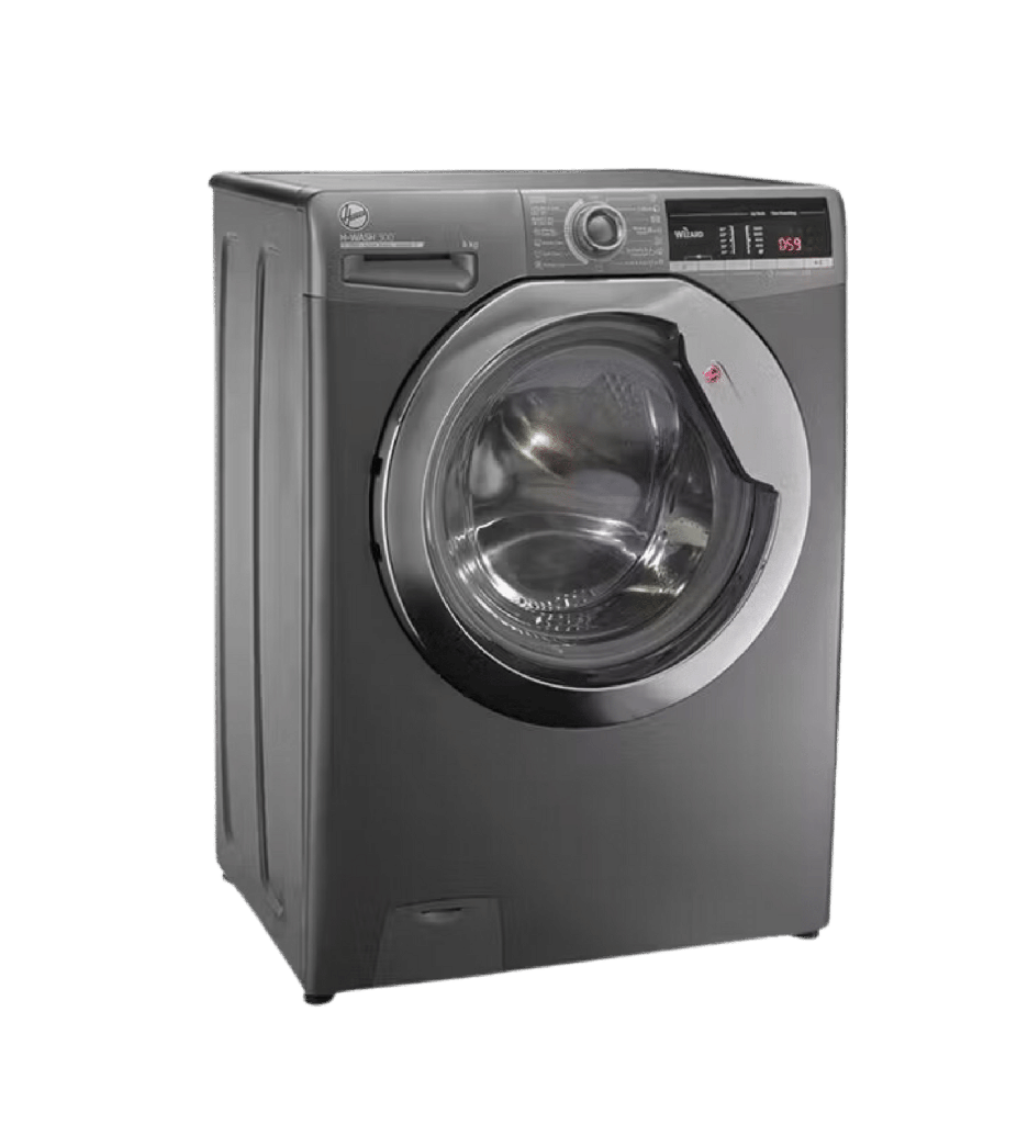 غساله هوفر 8ك 1300 لفه بخار سلفر H3WS383TAC3R-ELA