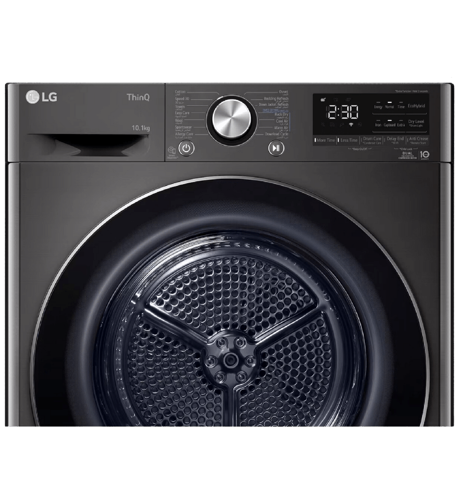 مجفف ال جي 10.1 ك كوري انفرتر بلاك ستانس RH10V9JV2W