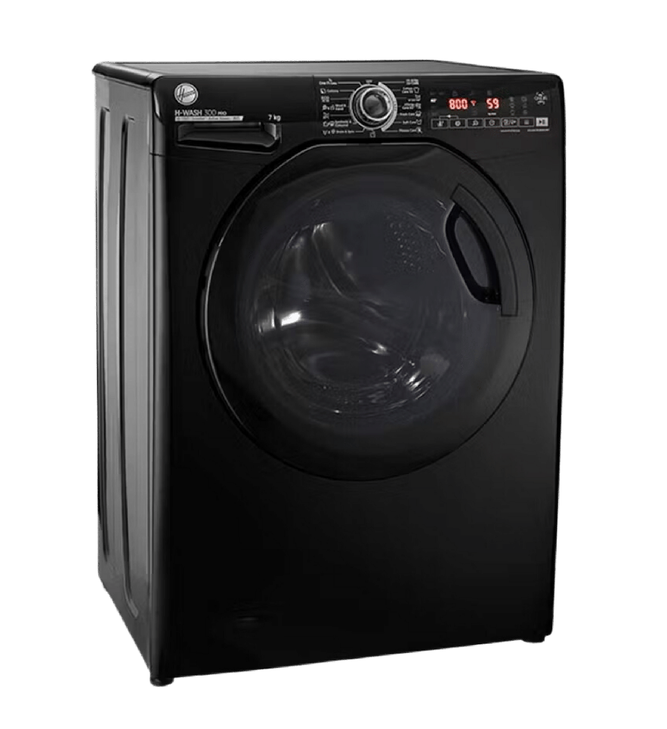 غساله هوفر 7ك 1100 لفه بخار انفرتر اسود H3WS17TMF3B-ELA