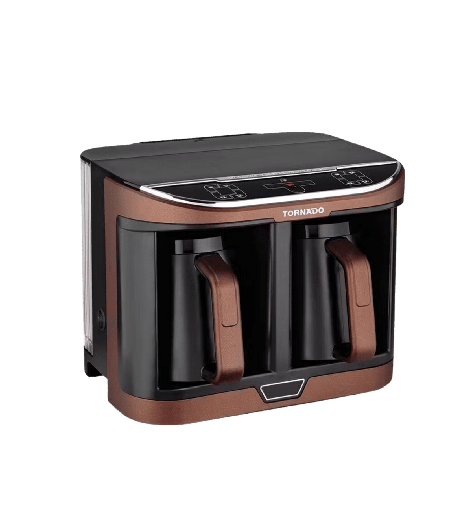 محضر قهوه تركي تورنيدو اوتوماتيك 660 مل 1470 وات بني * اسود تانك مياه TCME-100D-PRO