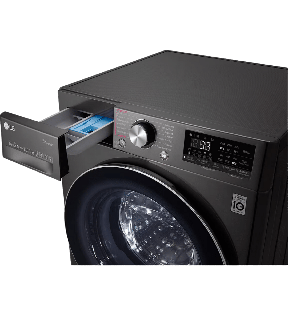 غساله ال جي 10.5ك بالمجفف اسود F4V9RCP2E