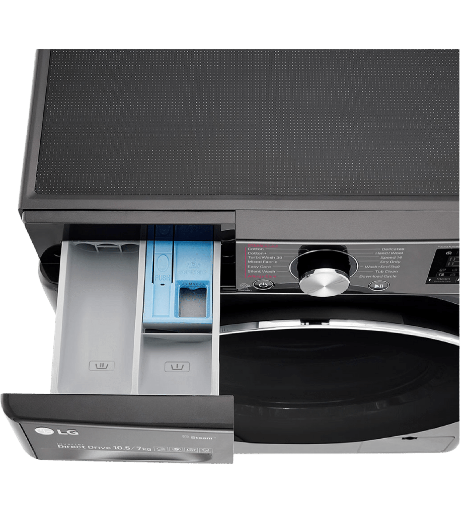 غساله ال جي 10.5ك بالمجفف اسود F4V9RCP2E