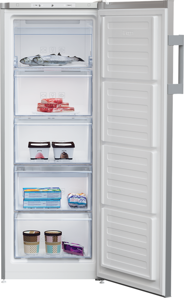 فريزر بيكو 5 درج سلفر ( M ) RFNM200E20S