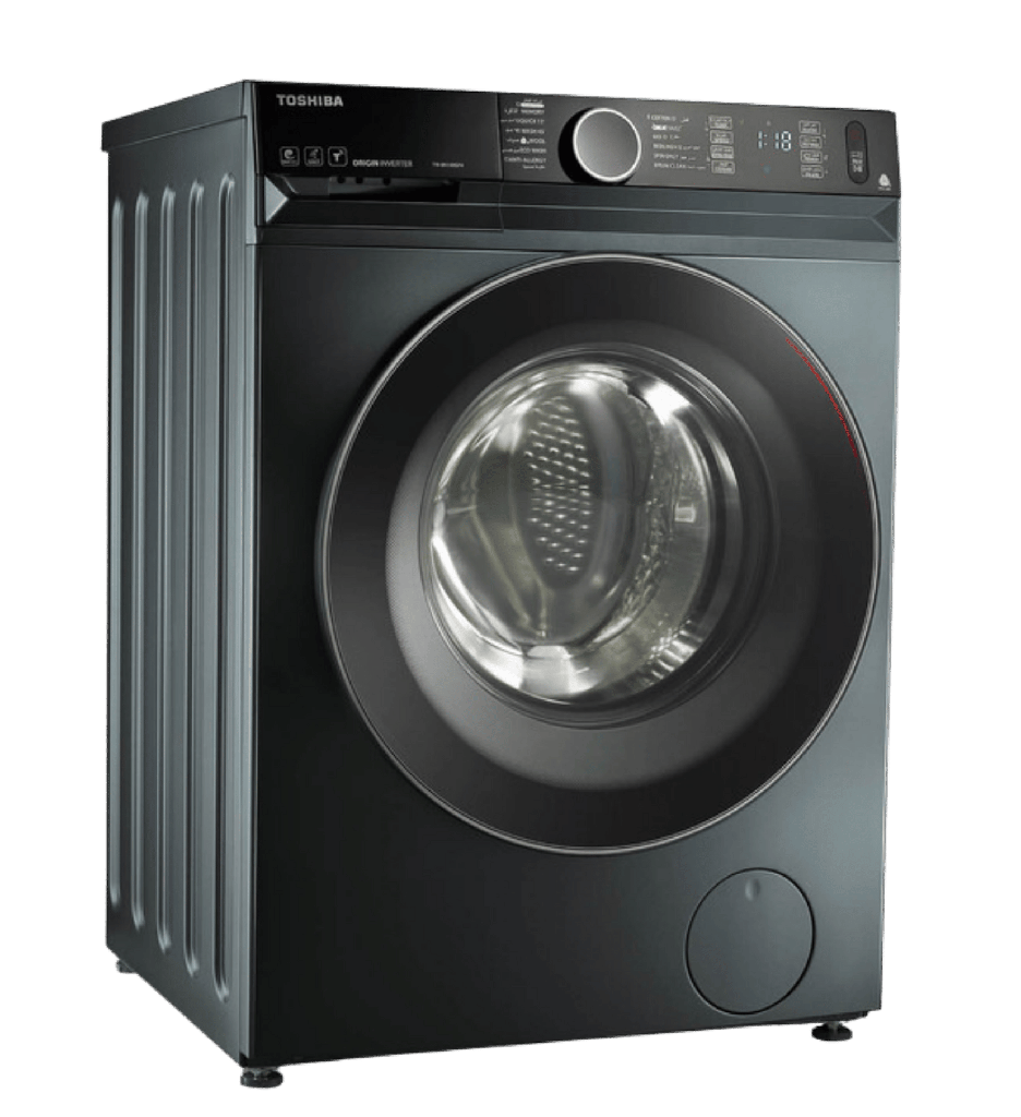 غساله توشيبا اتوماتيك 9ك 1400 لفه انفرتر بخار WiFi رمادي /ميديا TW-BK100GF4EG(MK)