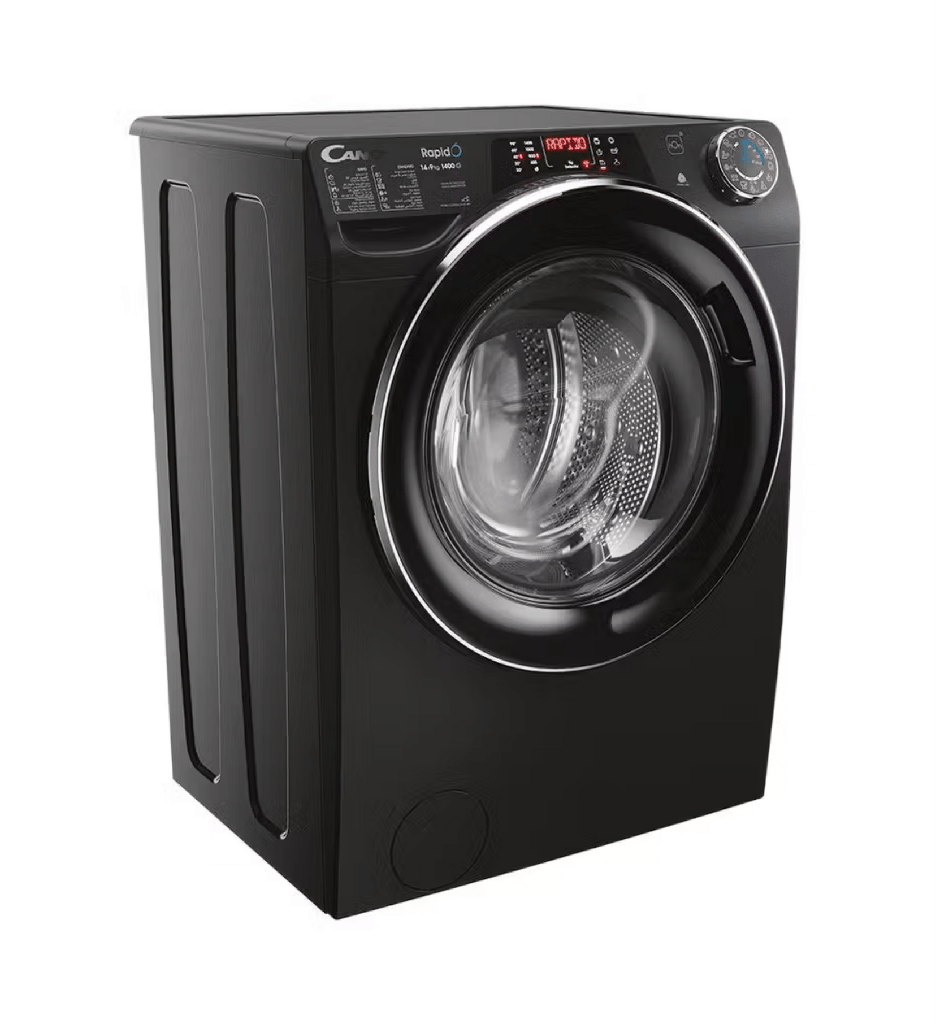 غساله كاندى 14ك + 9ك مجفف 1400لفه اسود باب اسود انفرتر WIFI بالبخار ROW41496DCBT-EGY