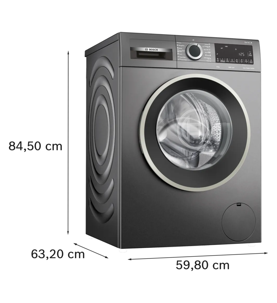 غسالة بوش 9 كيلو  Cast iron grey... WGA244ZREG