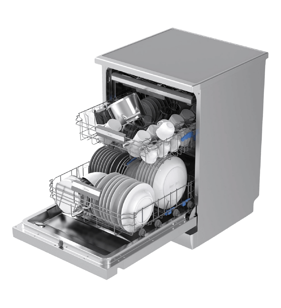 غساله اطباق ميديا 14 فرد فضي MDWEF1433D(SS)