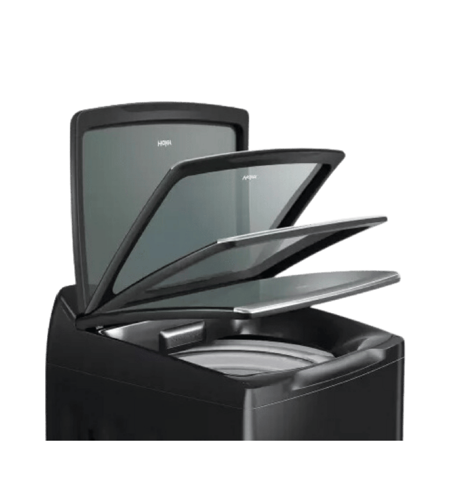 غساله هاير تحميل علوي 11ك سلفر باب زجاج هيدروليك HWM110-B2178S8