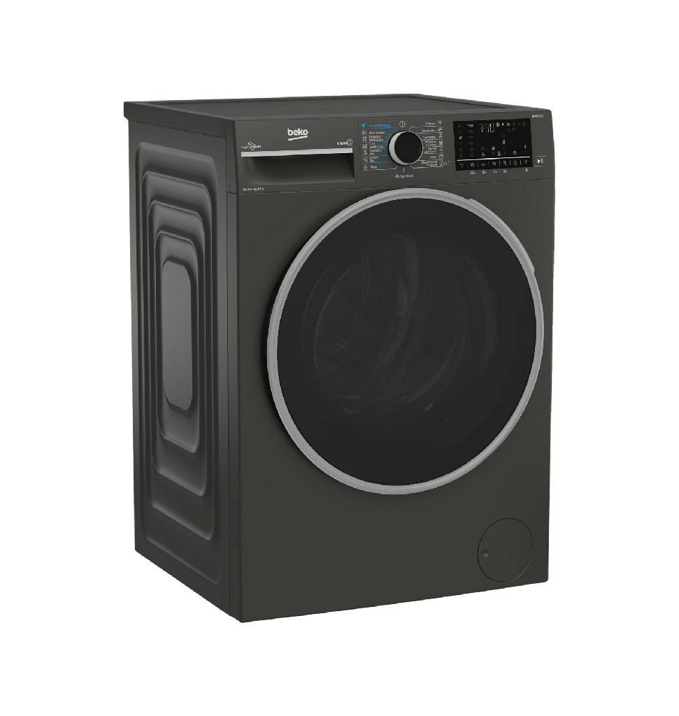 غساله بيكو 8ك 1400 لفه بالمجفف 5ك رمادي ديجيتال انفرتر بالبخار BWD08520MCI