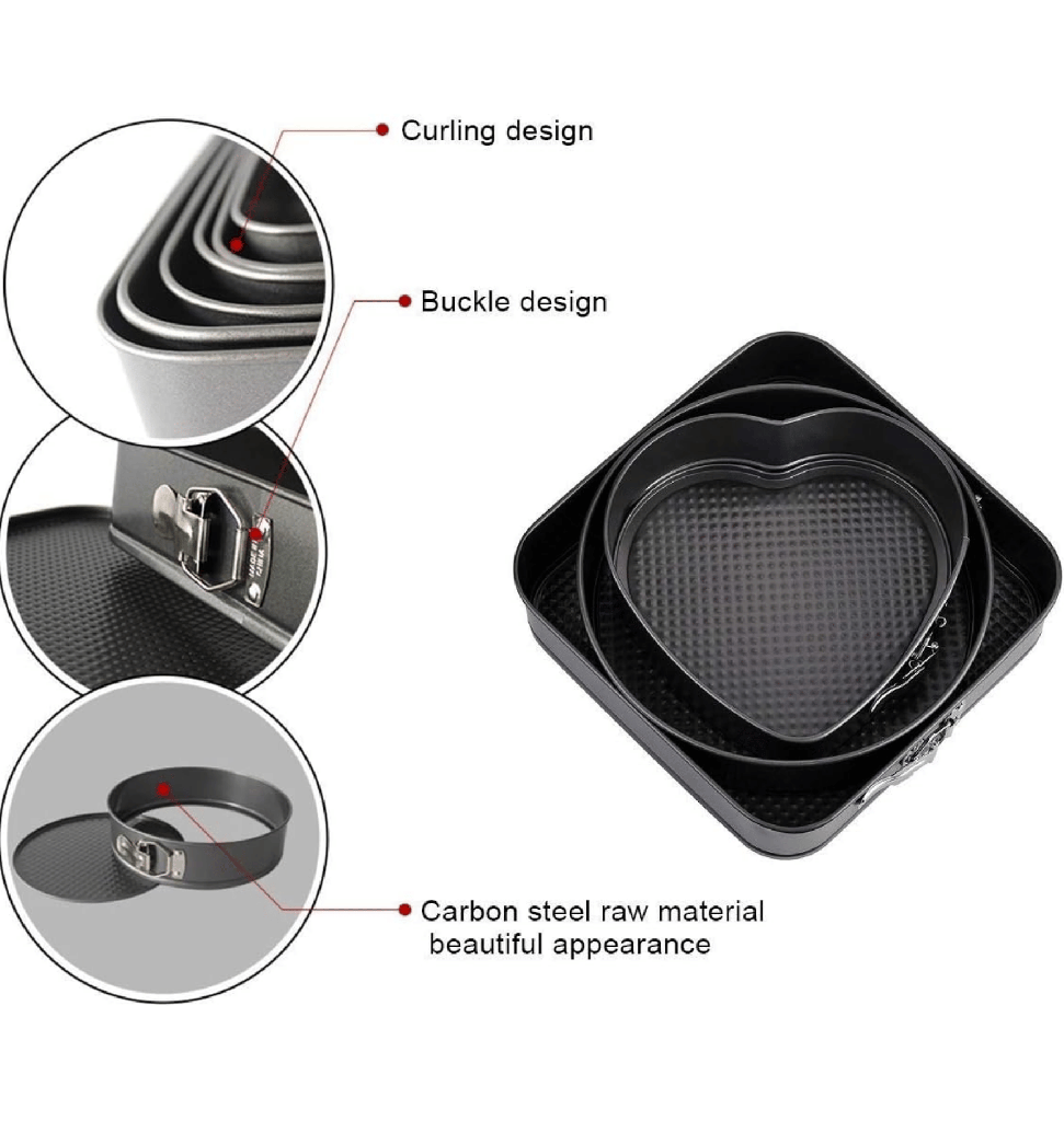 طقم صينيه كيك تيفال 3 قطعه