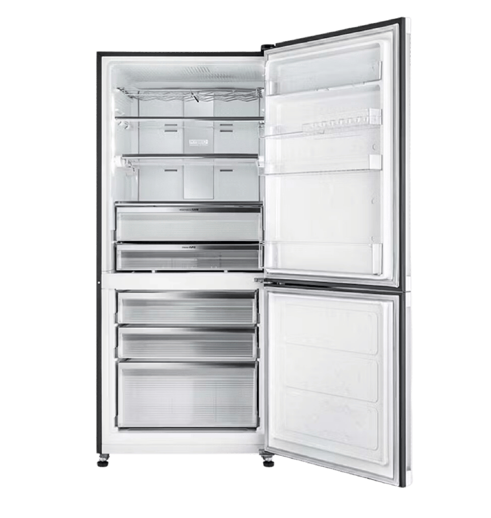 ثلاجه شارب 558 لتر انفرتر هايبرد بلازما ديجيتال فريزر سفلى اسود SJ-PV73K-BK