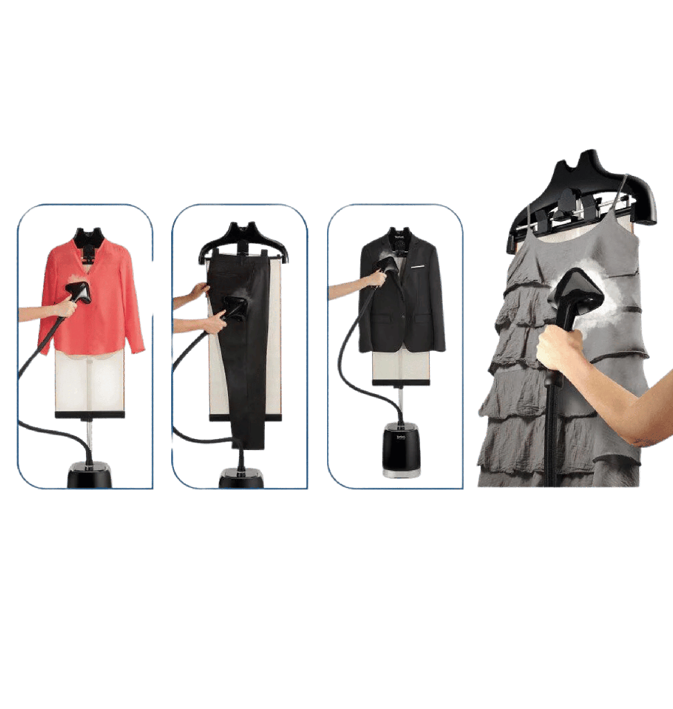 مكواه بخار ستاند بروستايل تيفال 2000 وات بستاره اسود IT3480M0