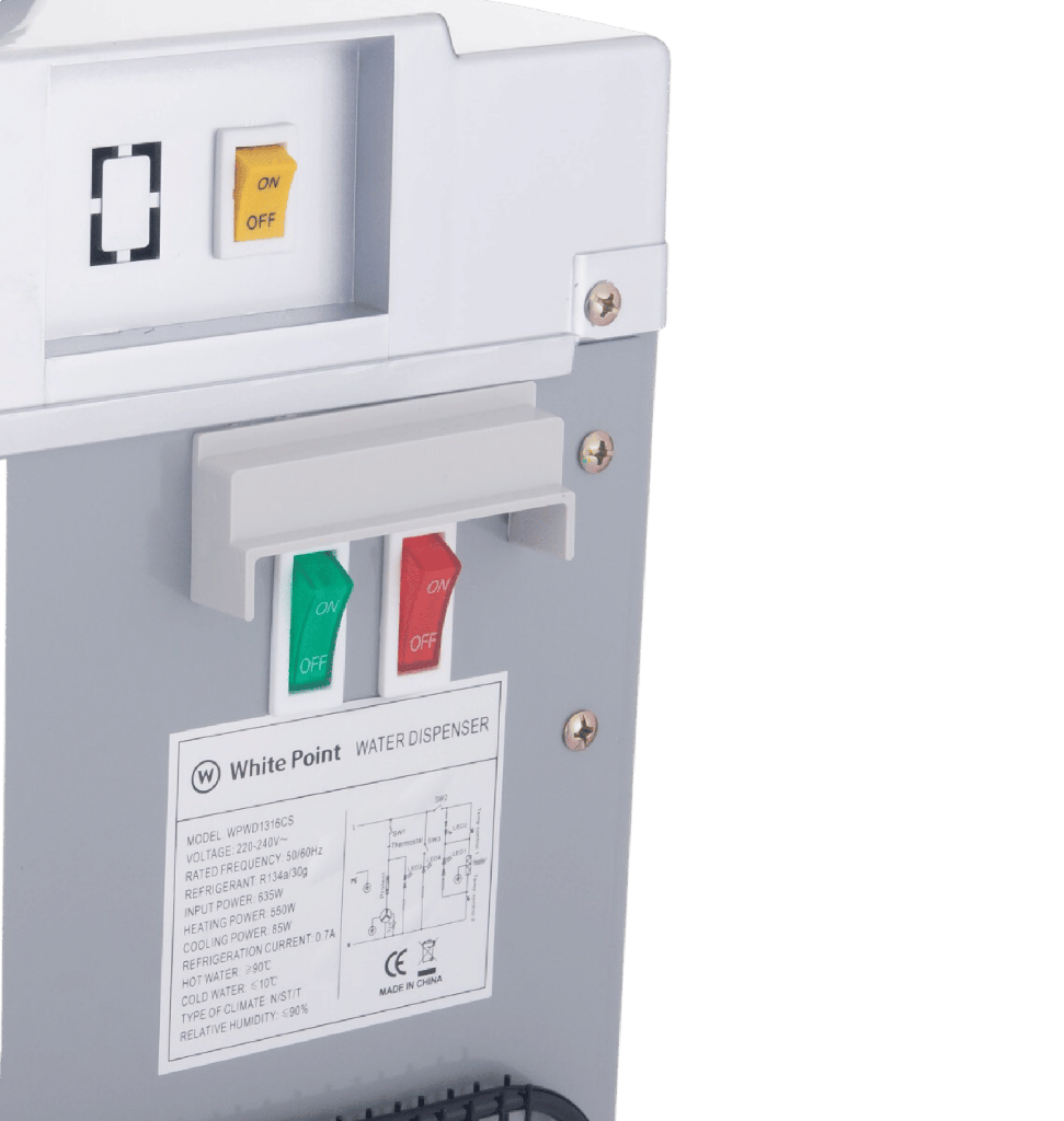 مبرد وايت بوينت 3 حنفيه بالحافظه سلفر WPWD1316CS