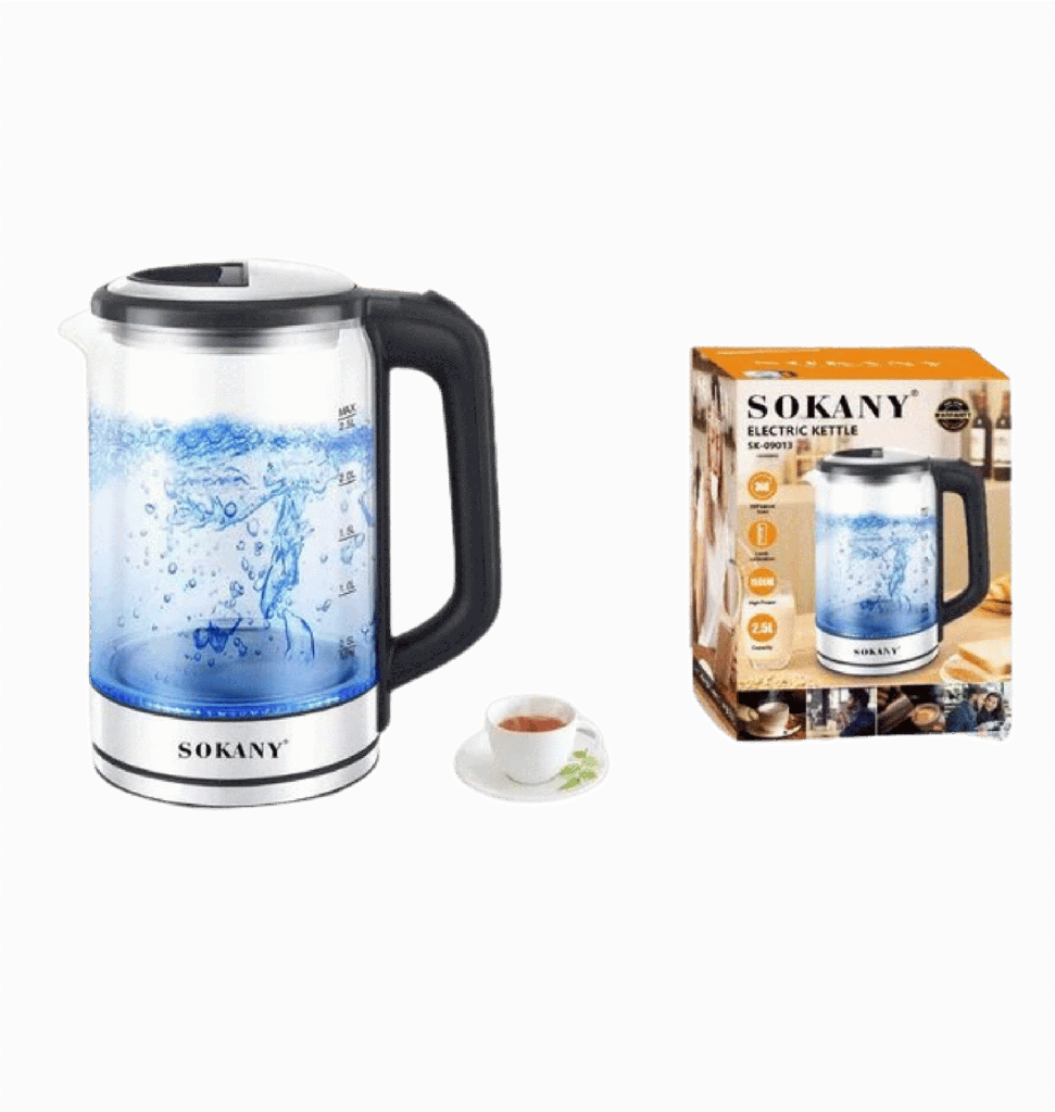 غلايه زجاج سوكاني 2.5 لتر 1500 وات SK-09013