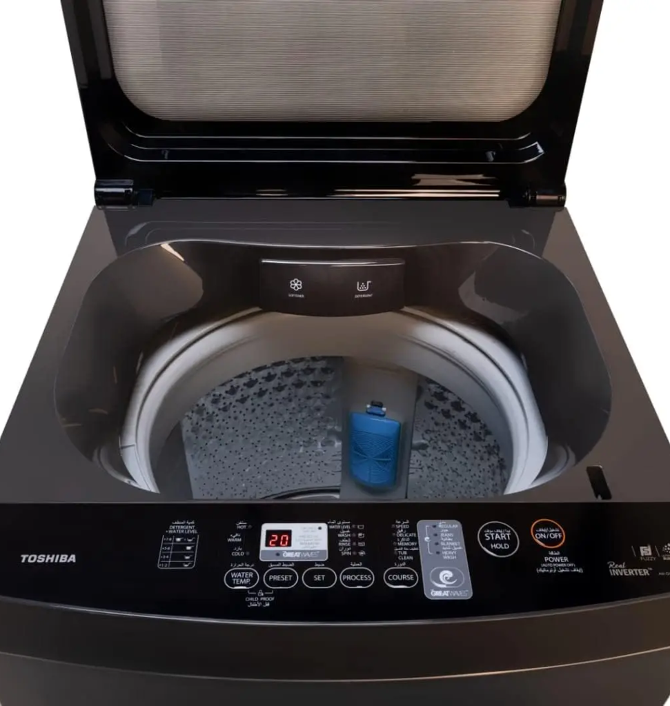 غساله توشيبا توب لود 13ك انفرتر رمادي/ميديا AW-DUK1300KUPEG(MK)