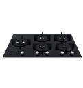 مسطح اريستون 90سم 5ش زجاج اسود غاز AGS92SBK