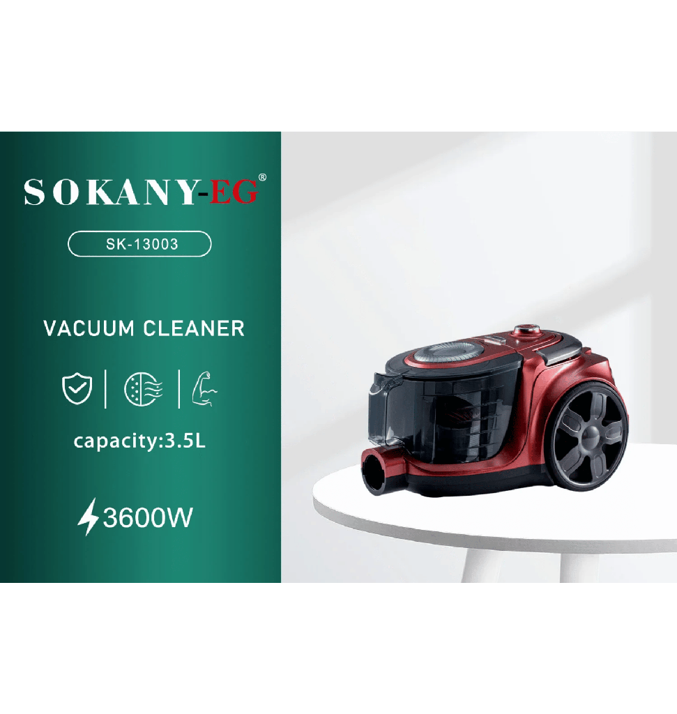 مكنسه سوكاني 3600 وات 3.5 لتر SK-13003