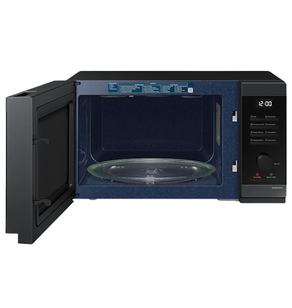 ميكروويف سامسونج 32 لتر بالشوايه بالضمان MG32DG4524AGGY