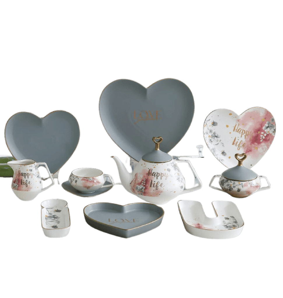 طقم شاي 24 مدهب الاندلس