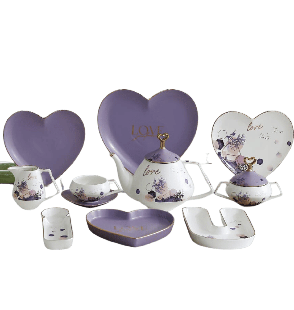 طقم شاي 24 مدهب الاندلس