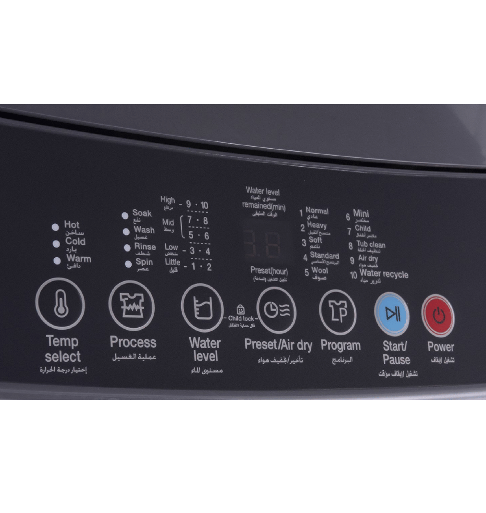 غساله وايت بوينت كلاسيك 9ك فوق سلفر WPTL9DBTEA