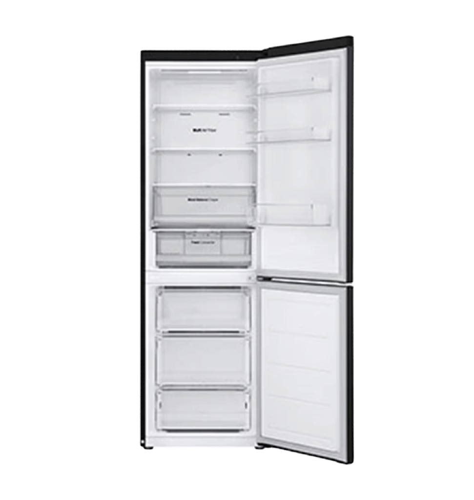 ثلاجه ال جي 341 لتر كومبي اسود انفرتر بولندي GW-B489FS6W
