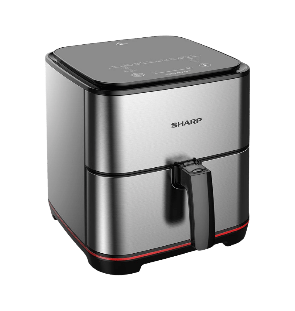 قلايه هوائيه شارب 7لتر 1650وات ديجيتال 8 قوائم ستانلس KF-AF70RT-ES2