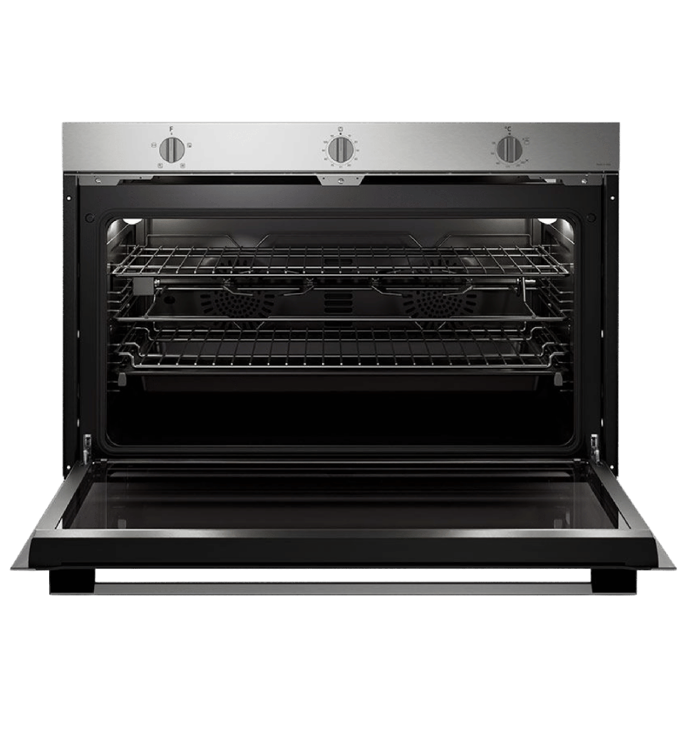 فرن هوفر بلت ان 90 سم ايطالي غاز شوايه غاز بمروحه للتبريد HOU911G6-EGY