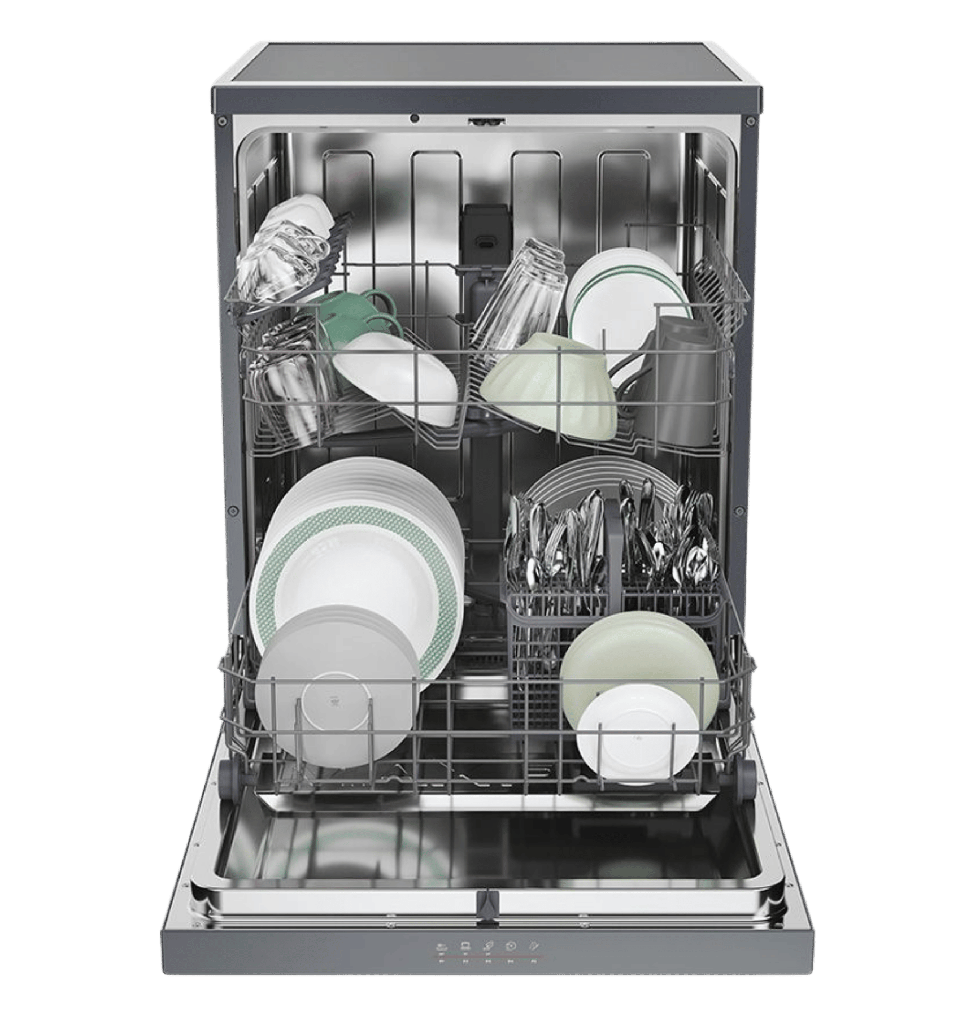 غساله اطباق هوفر 13 فرد 60 سم انفرتر ديجيتال 5 برنامج فحمي HF3E9L0A-EG