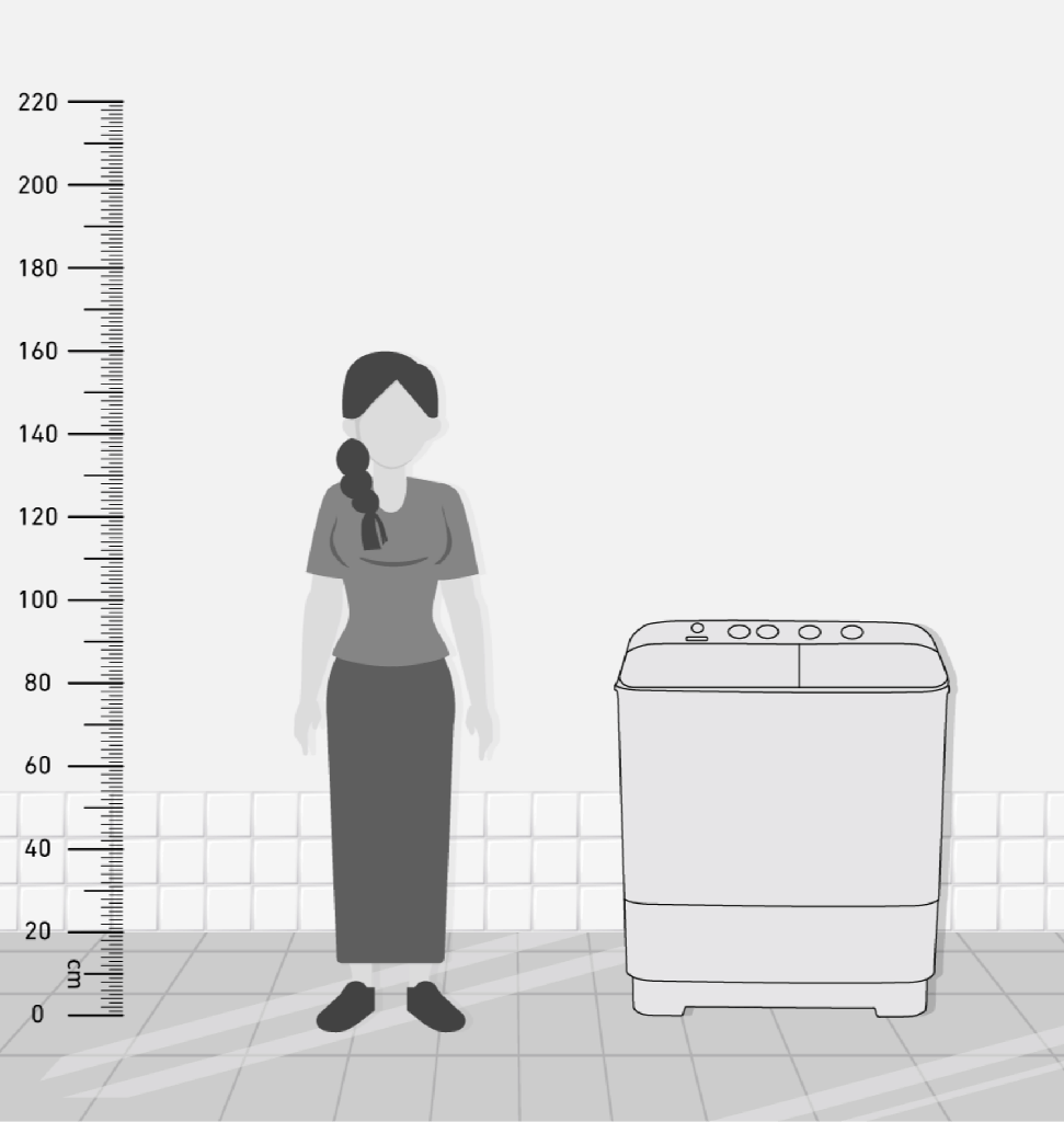 غساله تورنيدو هاف 7ك حوضين الشكل الجديد بالطلمبه غطاء ازرق TMH-HS07CP(WB)