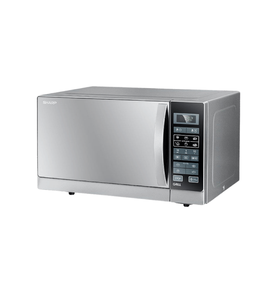 ميكروويف شارب 25 لتر بالشوايه سلفر بدون ضمان R-75MT(S)