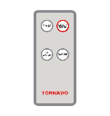مروحه تورنيدو حائط 16 ريموت EPS-16R