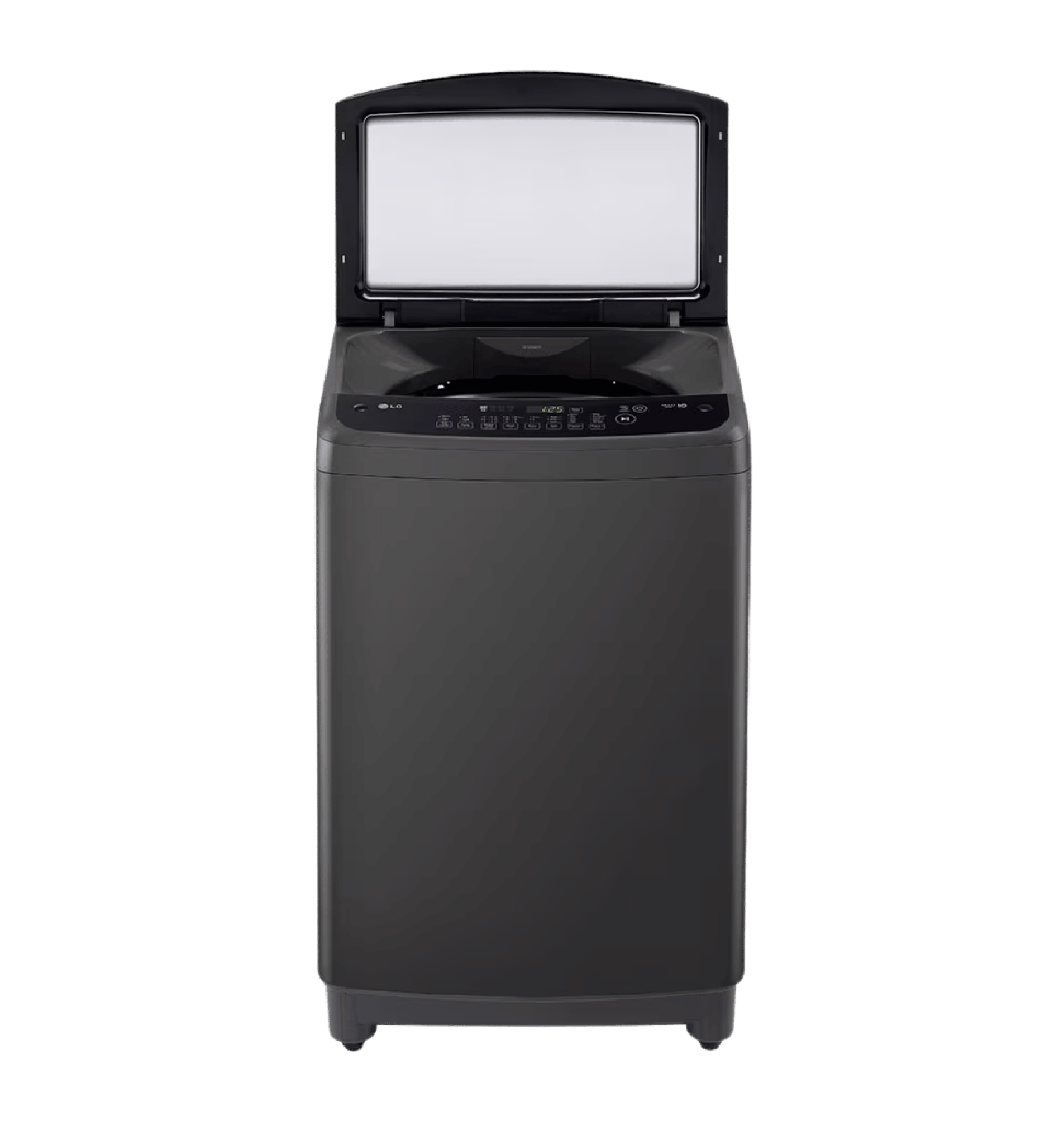 غساله ال جي 12ك فوق رمادي غامق باب هيدروليك T1288NEHGB