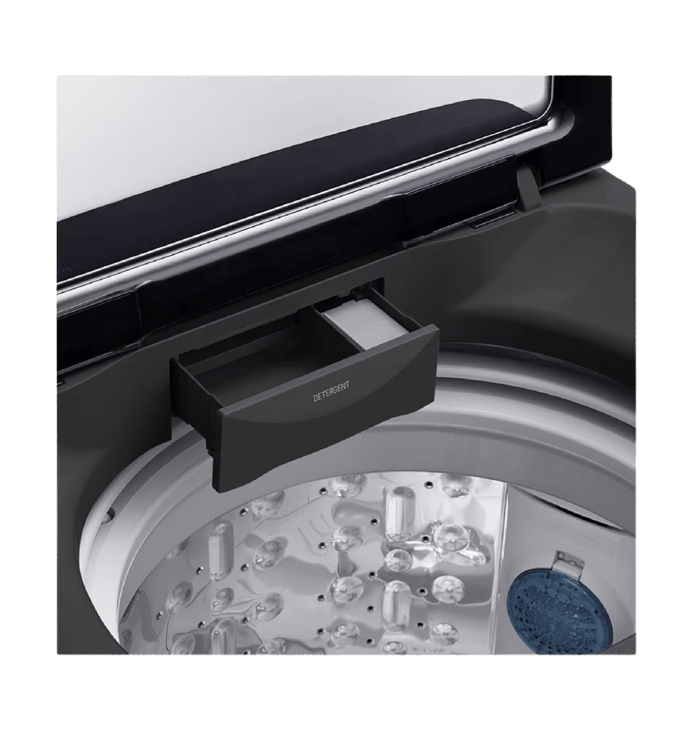 غساله ال جي 12ك فوق رمادي غامق باب هيدروليك T1288NEHGB