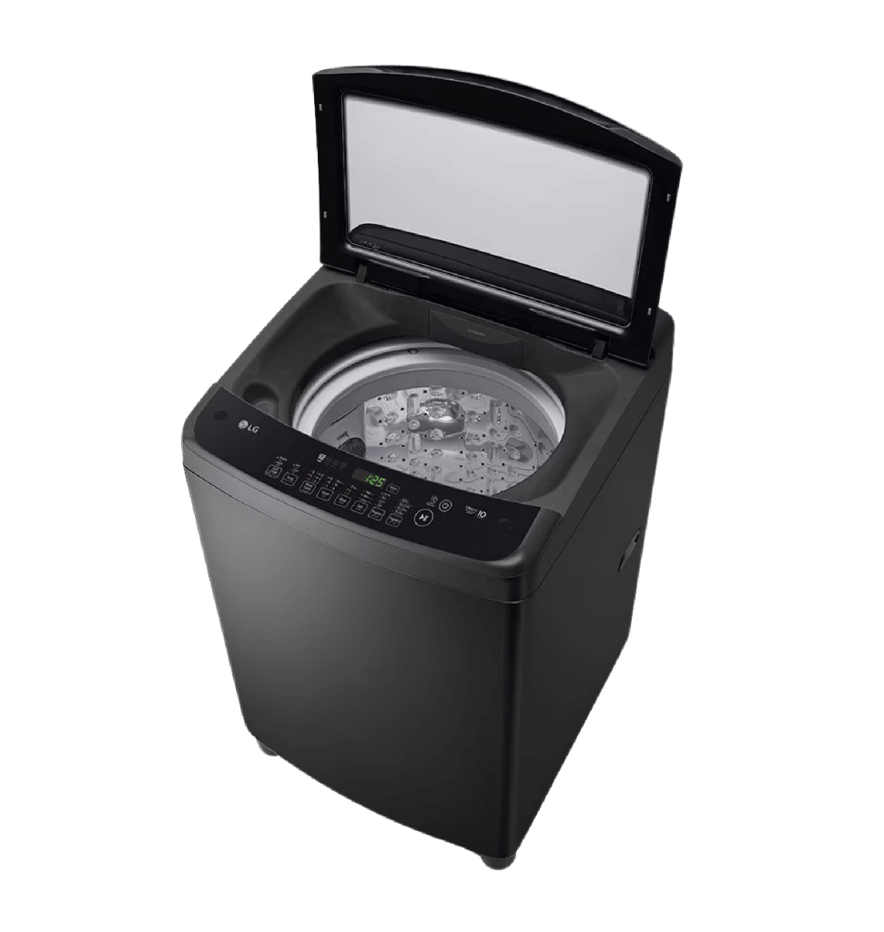 غساله ال جي 12ك فوق رمادي غامق باب هيدروليك T1288NEHGB