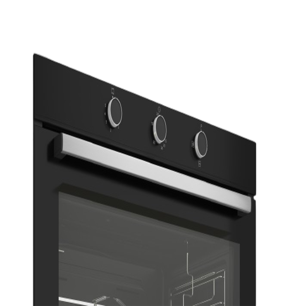 فرن بيكو 90 سم غاز اشعال ذاتي امان كامل 2 مروحه اسود BBWHT12106BS