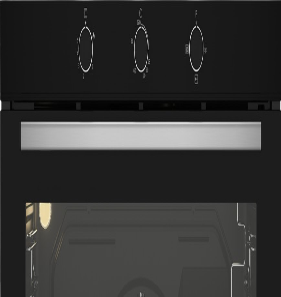 فرن بيكو 90 سم غاز اشعال ذاتي امان كامل 2 مروحه اسود BBWHT12106BS