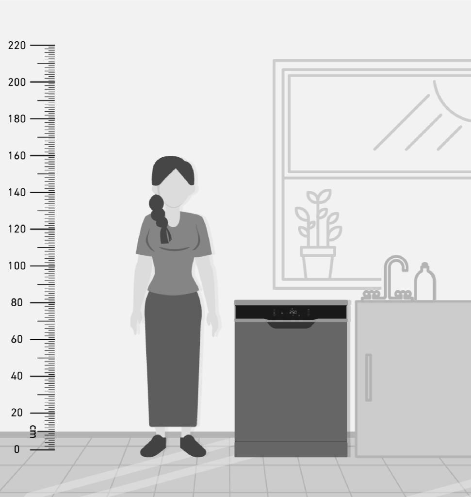 غساله اطباق شارب 15 فرد سلفر ديجيتال انفرتر 10 برنامج غسيل صامت وتعقيم وتجفيف 3 رف و 3 رشاش QW-V1015A-SS