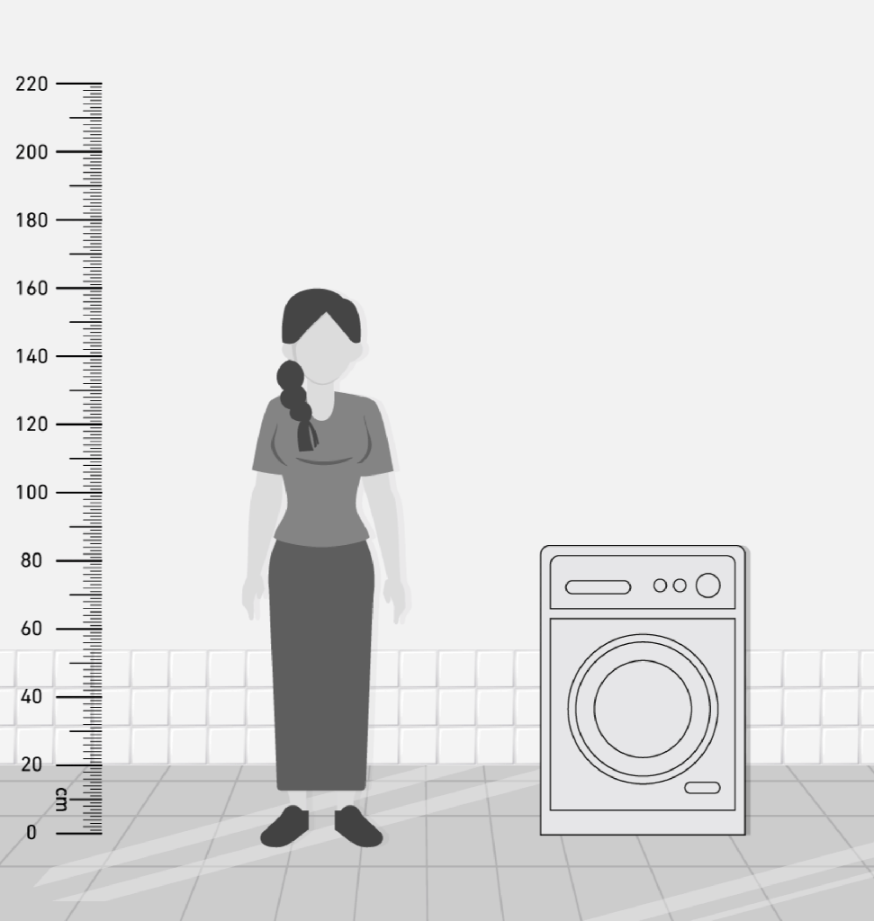 غساله شارب 8 ك 1400 لفه ديجيتال سلفر ES-FP814CXE-S