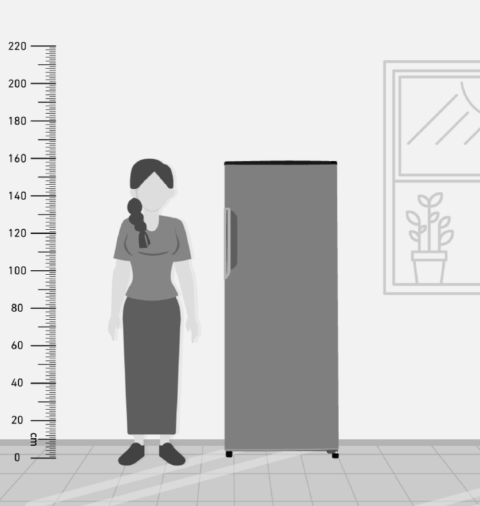 فريزر تورنيدو 6 درج انفرتر سلفر RH-H22TV-SL