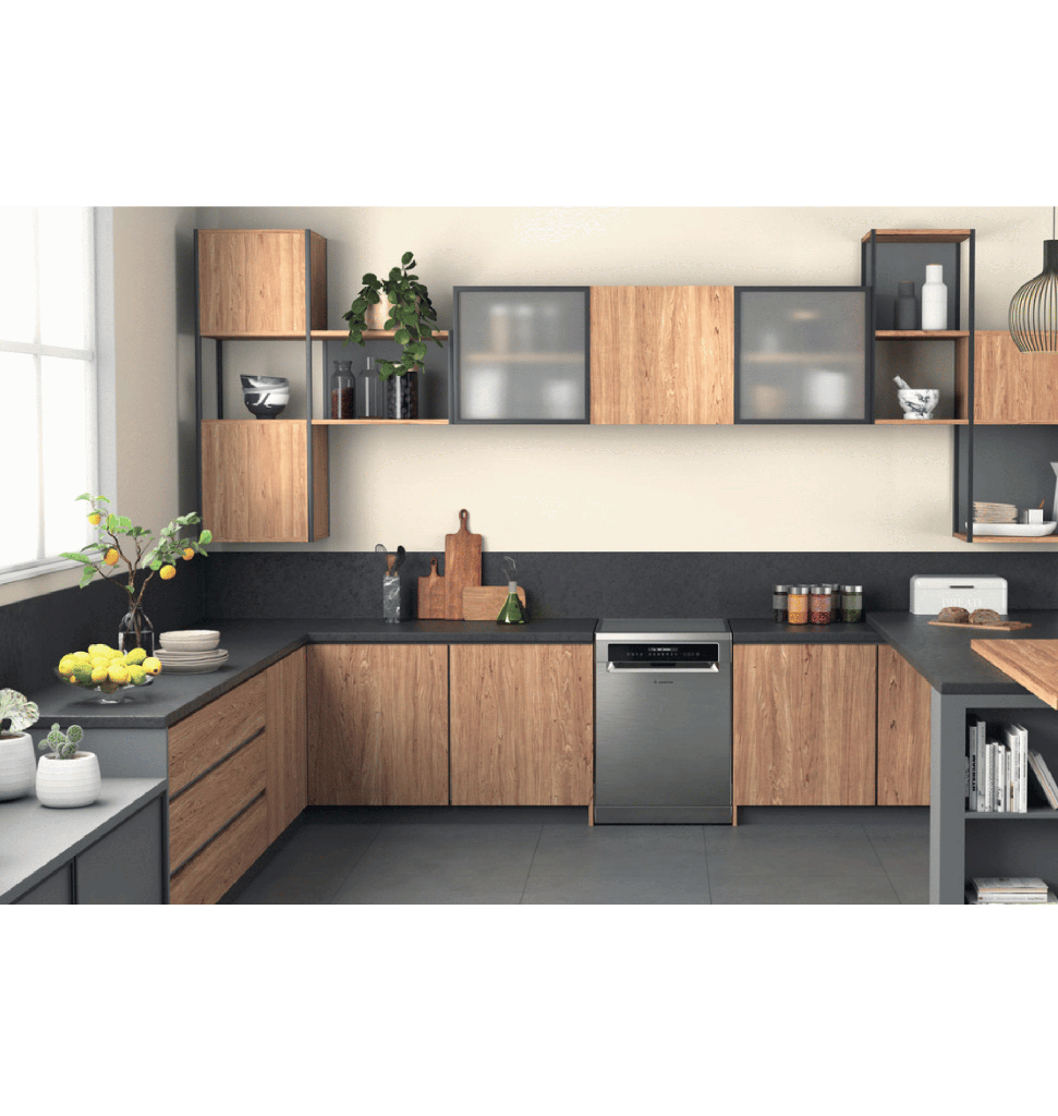 غساله اطباق اريستون 15 فرد سلفر LFP5P31WLTX