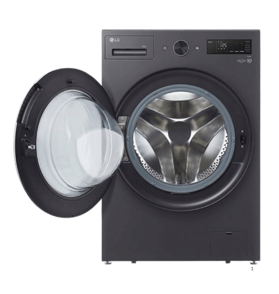 غساله ال جي 20 ك 1000 لفه بخار WiFi خاصيه AI رمادي غامق F0Z8DYP24