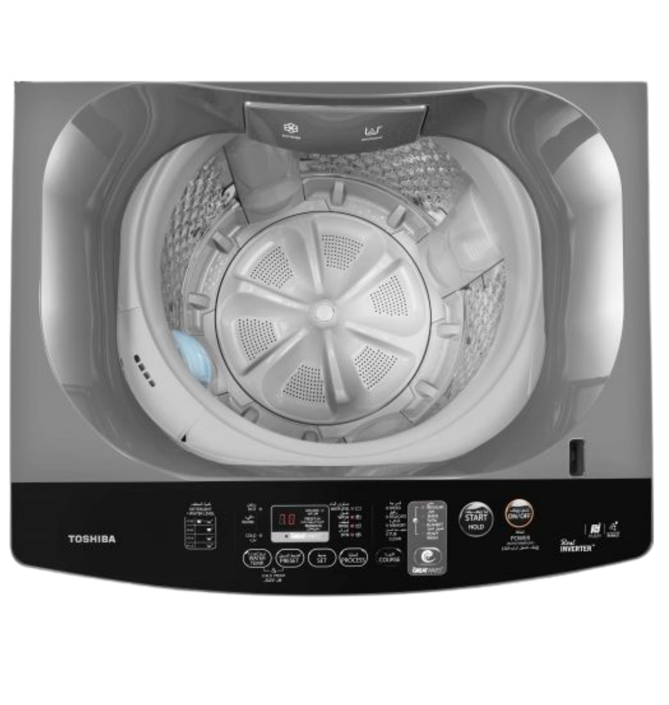 غساله توشيبا توب لود 12ك فضي /ميديا AW-DUK1200KUPEG(SK)