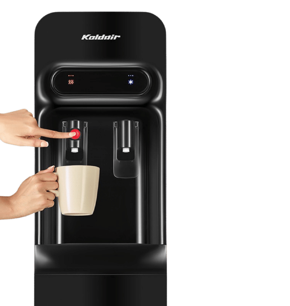 مبرد كولدير 2 حنفيه بارد ساخن اسود KWD Slim